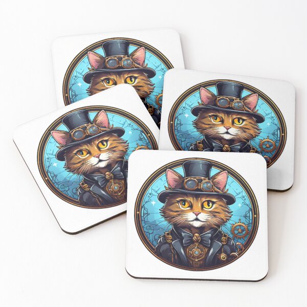 Item preview, Funny Steampunk Cat designed and sold by Planetporridge.