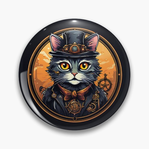 Item preview, Steampunk Cat Art designed and sold by Planetporridge.