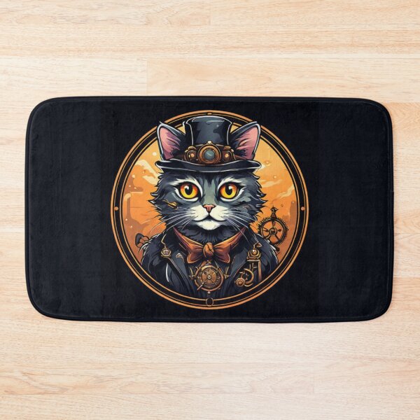 Item preview, Steampunk Cat Art designed and sold by Planetporridge.