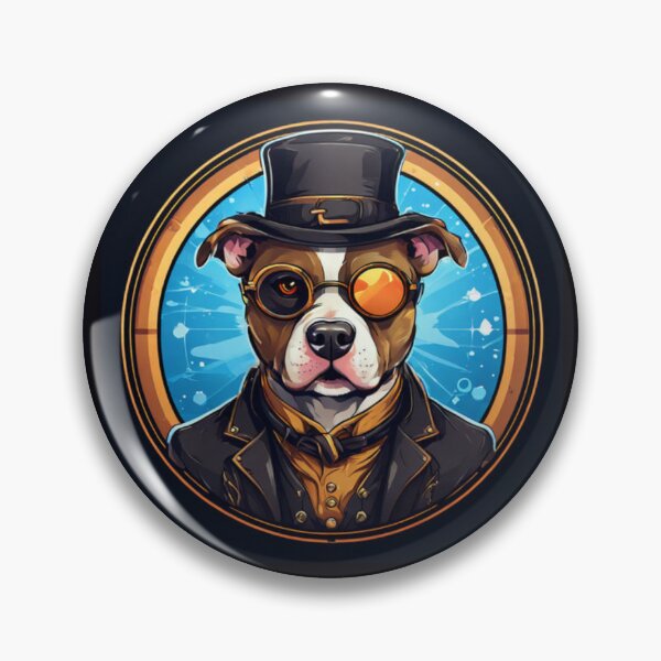 Artikelvorschau, Steampunk-Pitbull entworfen und verkauft von Planetporridge.