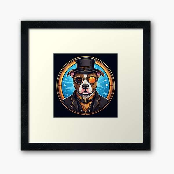 Aperçu de l'œuvre Pitbull steampunk créée et vendue par Planetporridge.