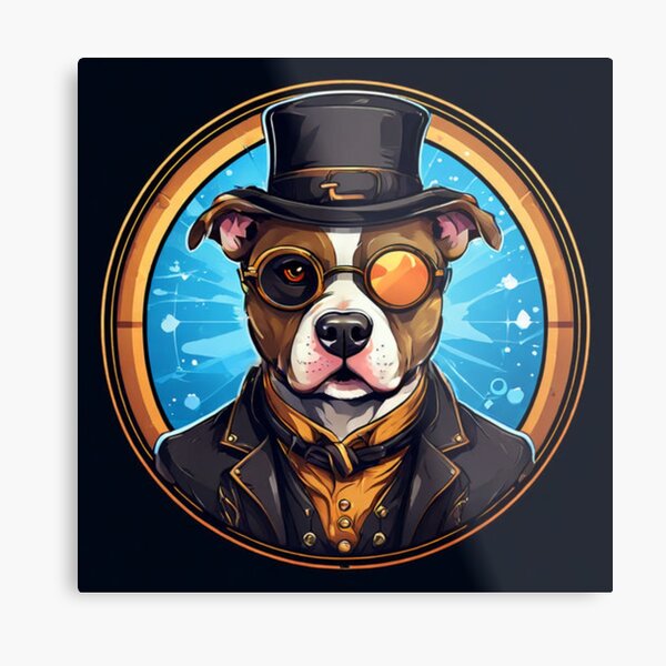 Aperçu de l'œuvre Pitbull steampunk créée et vendue par Planetporridge.