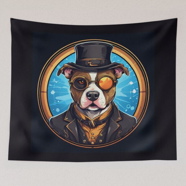 Artikelvorschau, Steampunk-Pitbull entworfen und verkauft von Planetporridge.