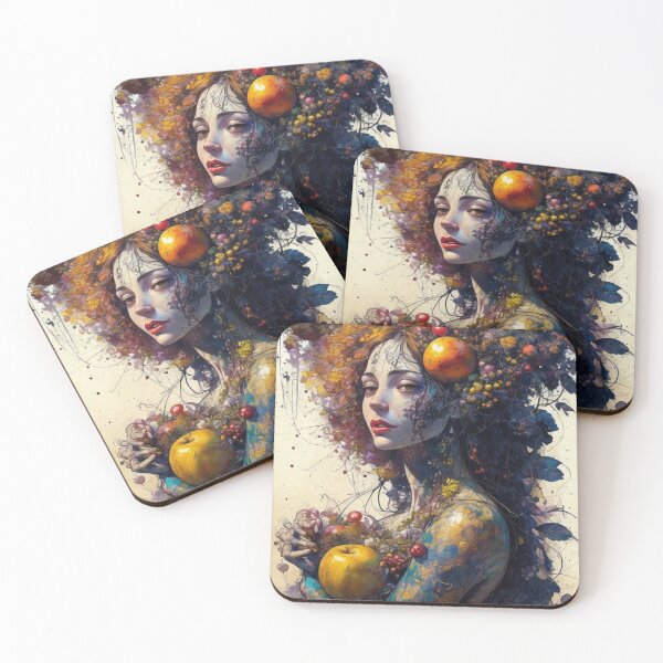 Item preview, Digital art of a colorful Woman designed and sold by Hinata Lexy Lin.