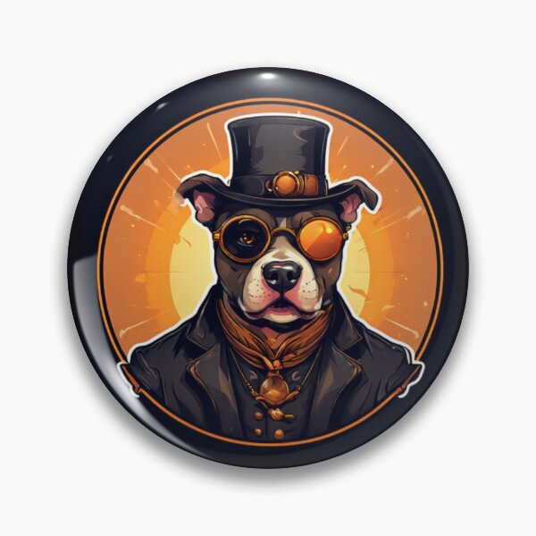 Item preview, Steampunk Pitbull Art designed and sold by Planetporridge.