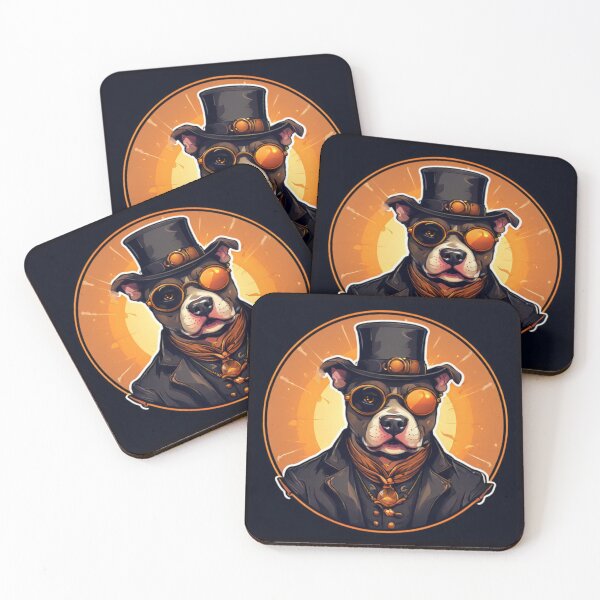 Item preview, Steampunk Pitbull Art designed and sold by Planetporridge.