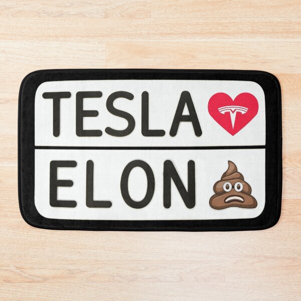 Item preview, Tesla Parody License Plate - Bumper Sticker designed and sold by RuyaFab.