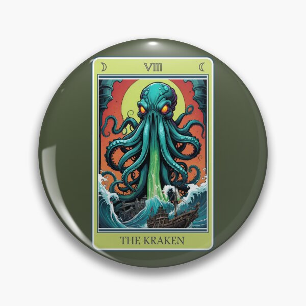 Item preview, Fun tarot card (#08): The Kraken [Create a set!] designed and sold by SolidEarthArt.