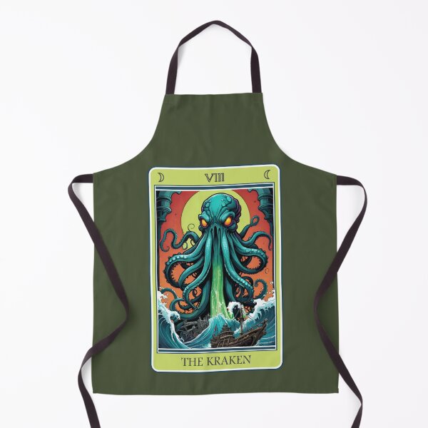 Artikelvorschau, Lustige Tarotkarte (#08): Der Kraken [Erstellen Sie ein Set!] entworfen und verkauft von SolidEarthArt.