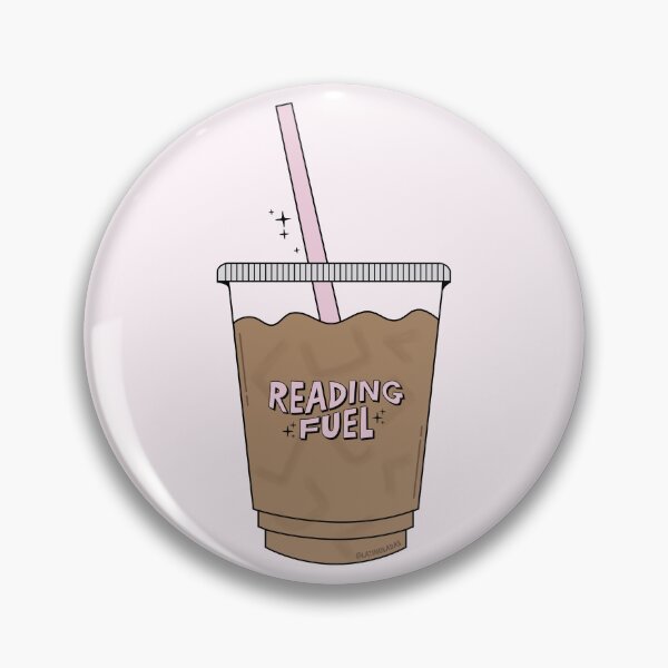 Item preview, Coffee Is My Reading Fuel / Bookish Aesthetic Pastel Pink Coffee Lover Iced Latte For Book Kindle Girlie Readers Tbr designed and sold by Latinoladas.