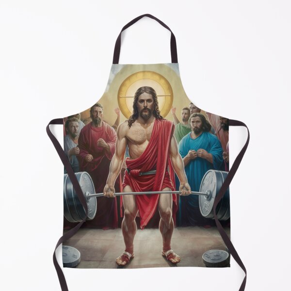 Item preview, "JESUS THE ULTIMATE DEAD LIFTER " CUTE JESUS GYMING designed and sold by Obinne.