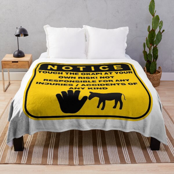 Item preview, NOTICE - Touch at your own risk (Okapi) designed and sold by ArtsyCity.