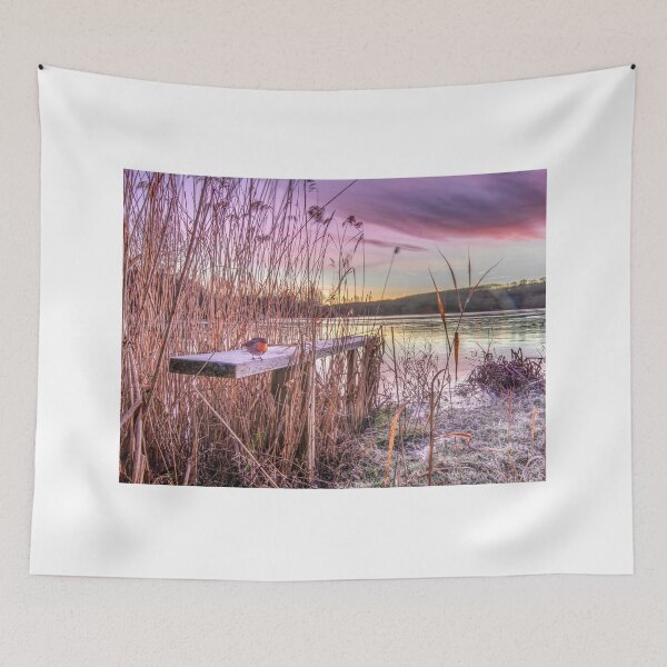 Item preview, Lago Fordwich con hielo y Robin designed and sold by rogerstanger.