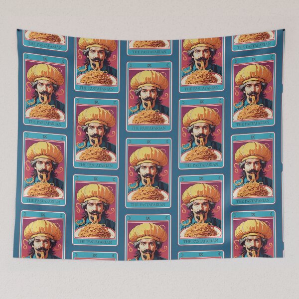 Item preview, Fun tarot card (#09): The Pastafarian [Create a set!] designed and sold by SolidEarthArt.