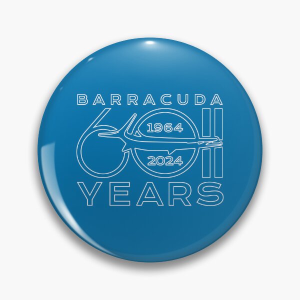 Item preview, 60th Anniversary - Barracuda Text Design (Reverse on Blue) designed and sold by Justin Ellis.