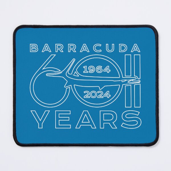 Item preview, 60th Anniversary - Barracuda Text Design (Reverse on Blue) designed and sold by Justin Ellis.