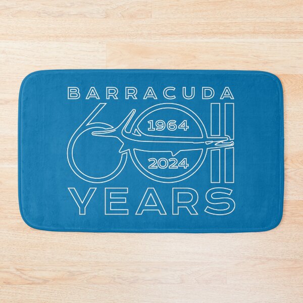 Item preview, 60th Anniversary - Barracuda Text Design (Reverse on Blue) designed and sold by Justin Ellis.