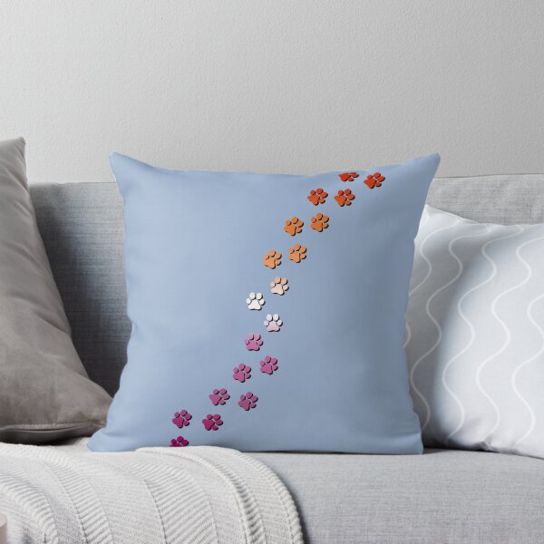 Item preview, Pawsitivily Adorable Lesbain Pride Flag Paw Prints, Lesbian Pride Design designed and sold by Travelslightly.