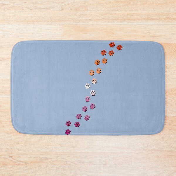 Item preview, Pawsitivily Adorable Lesbain Pride Flag Paw Prints, Lesbian Pride Design designed and sold by Travelslightly.