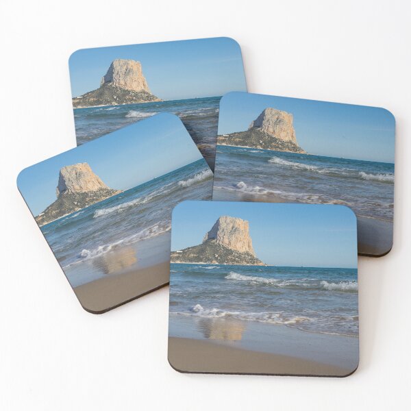 Item preview, The south face of the Peñón de Ifach and sandy beach in Calpe designed and sold by Adriana Mueller.