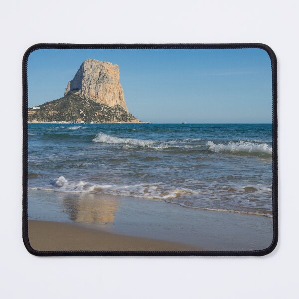 Item preview, The south face of the Peñón de Ifach and sandy beach in Calpe designed and sold by Adriana Mueller.