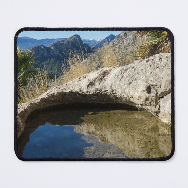 Item preview, Water hole in the mountains, hiking in Spain designed and sold by Adriana Mueller.