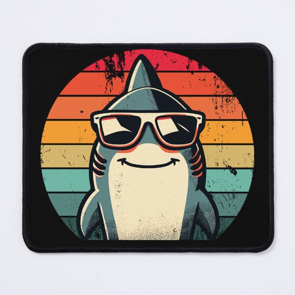 Item preview, Cool Retro Shark in Sunglasses 70s 80s 90s Funny Shark designed and sold by KsuAnn.