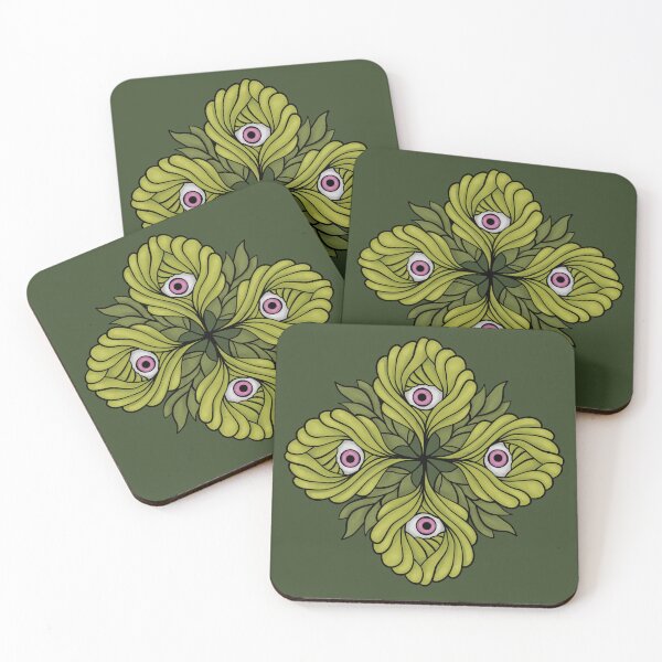 Item preview, Spring Plant Botanical Fantasy - Green Kaleidoscope Pattern designed and sold by Boriana Giormova.