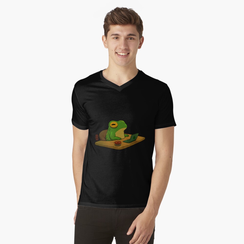 Aperçu de l'œuvre T-shirt col V créée et vendue par DingHuArt.