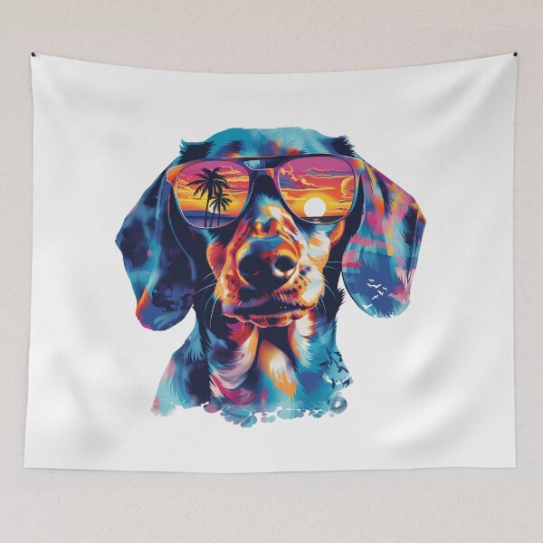 Item preview, Dachshund on holiday designed and sold by WebBoutique.