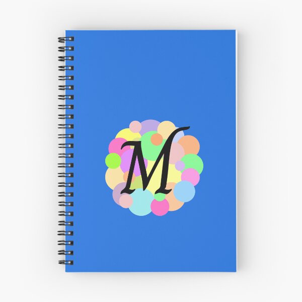 Item preview, Colorful Pastel Bubbles Upper Case Letter M Monogram designed and sold by MGonline.