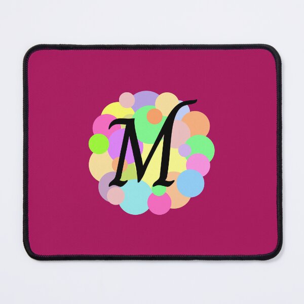Item preview, Colorful Pastel Bubbles Upper Case Letter M Monogram designed and sold by MGonline.