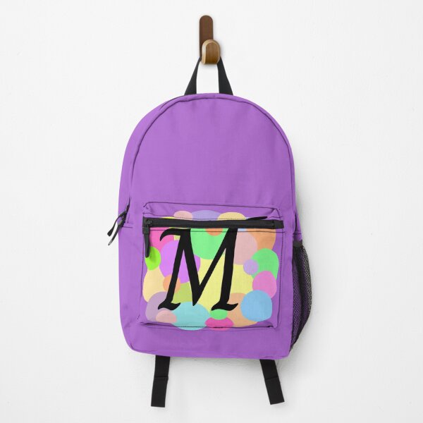 Item preview, Colorful Pastel Bubbles Upper Case Letter M Monogram designed and sold by MGonline.