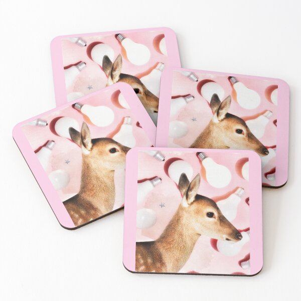 Item preview, Spotted Fawn with Lightbulbs - 'A Bright I-Deer' designed and sold by Nikki Fortuin Arts & Crafts.