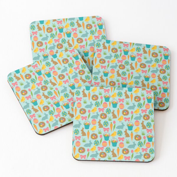 Item preview, Easter pattern with Bunny, eggs and carrots,  designed and sold by Anisha  Vaz.
