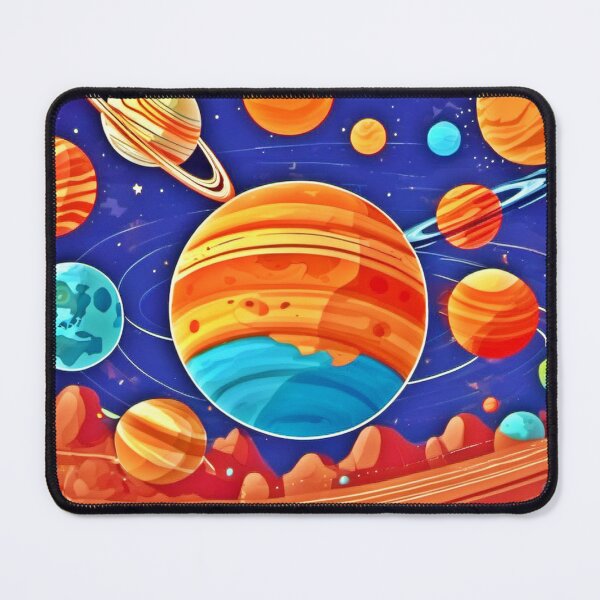 Item preview, Cartoon Solar System designed and sold by Health And Fitness Posts e-Store.
