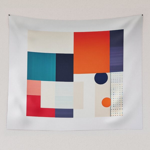 Item preview, RogerPattern - "Colorful Square Harmony: A Bold Statement" designed and sold by RogerPattern.