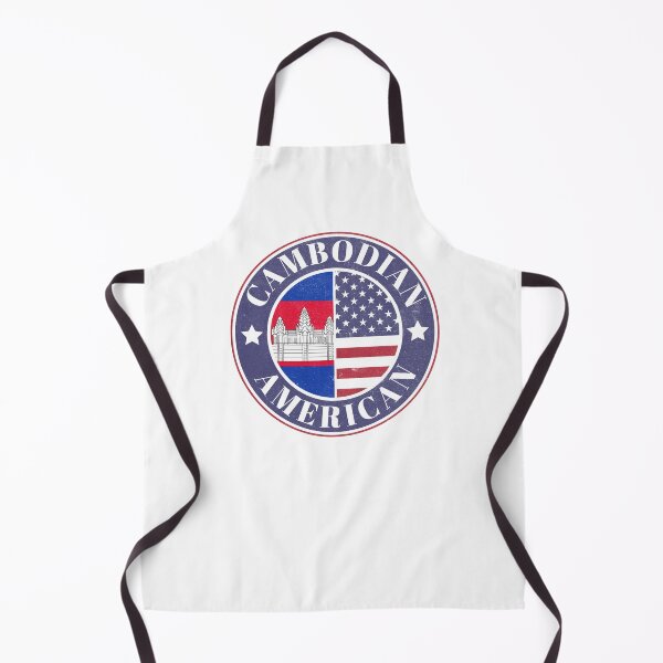 Item preview, Proud Cambodian-American Badge - Cambodia Flag designed and sold by chrisrivait.