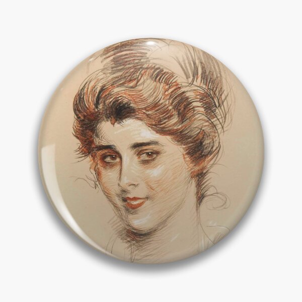 Item preview, Bust Portrait of a Woman Smiling (20th century) - Paul César Helleu designed and sold by SALON DES ARTS.