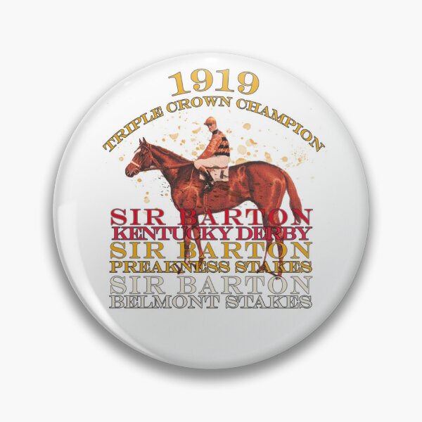 Item preview, 1919 Triple Crown Champion Sir Barton horse racing design designed and sold by Ginny Luttrell.