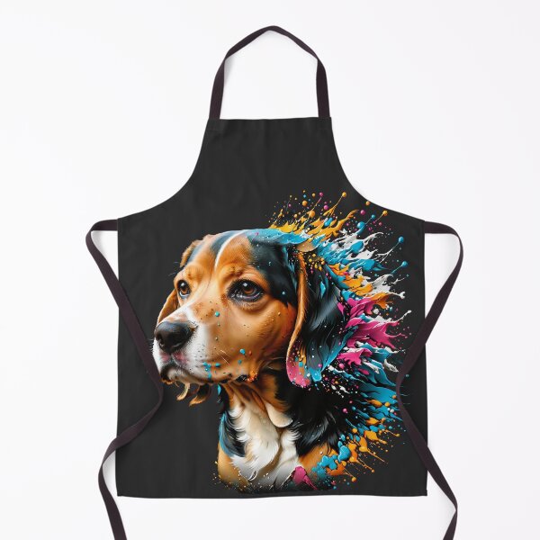 Item preview, Beagle Dog Neon color FACE SPLASH ART pastel colors designed and sold by yeekazar.
