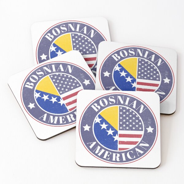 Item preview, Proud Bosnian-American Badge - Bosnia and Herzegovina Flag designed and sold by chrisrivait.