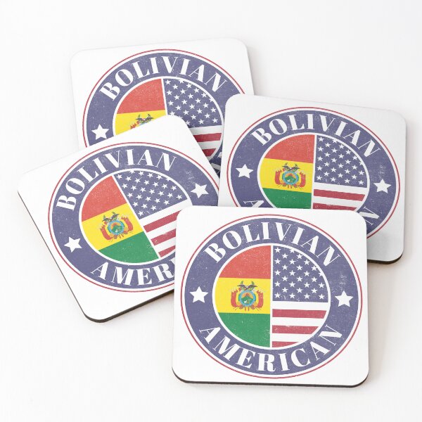 Item preview, Proud Bolivian-American Badge - Bolivia Flag designed and sold by chrisrivait.