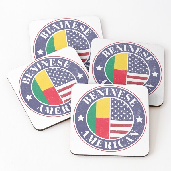 Item preview, Proud Beninese-American Badge - Benin Flag designed and sold by chrisrivait.