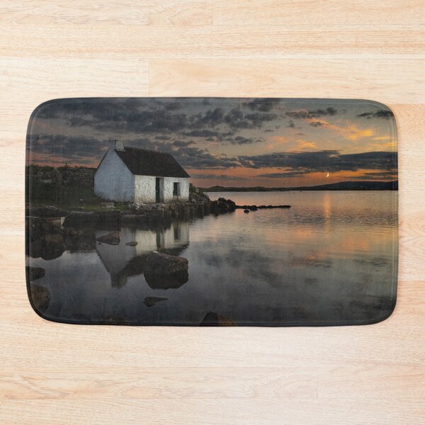 Item preview, Moonset at Fisherman's Cottage and Lough Screebe, Connemara, Ireland   designed and sold by rogerstanger.