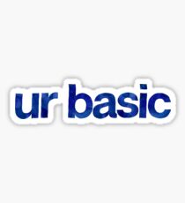Ur Basic - Hipster Teens Sticker