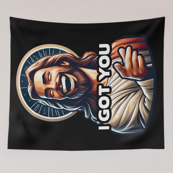 Item preview, I GOT YOU Jesus meme designed and sold by plushism.