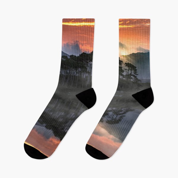 Item preview, Sunrise at Pine Tree Island and Lough Derryclare, Connemara designed and sold by rogerstanger.