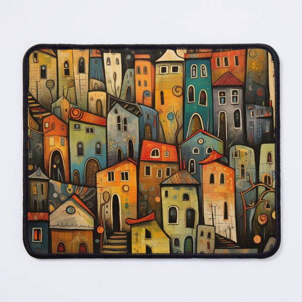 Item preview, Night Townhouses Art Brut designed and sold by sheprint.