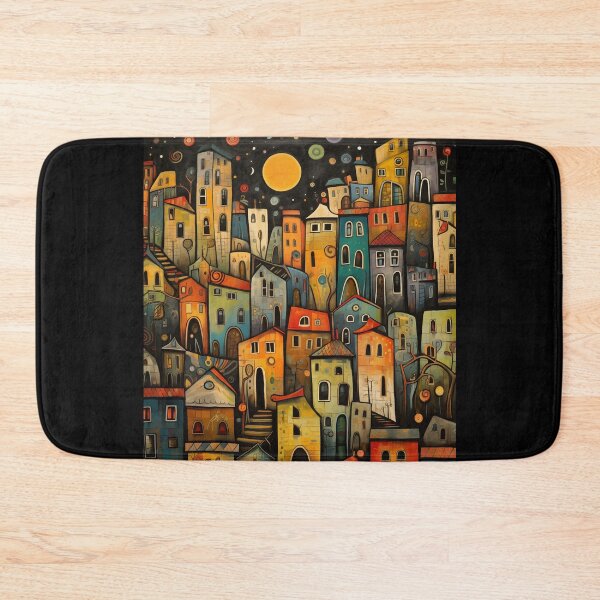 Item preview, Night Townhouses Art Brut designed and sold by sheprint.